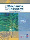 Mechanics & Industry杂志封面